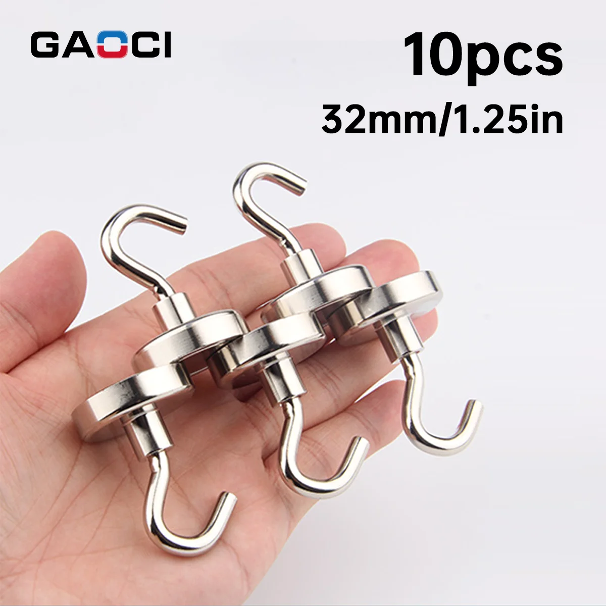 

E32 Strong Magnetic Hooks Load Bearing Hook MultiPurpose Storage For Home Kitchen Bar Storage Key Hanging Hanger