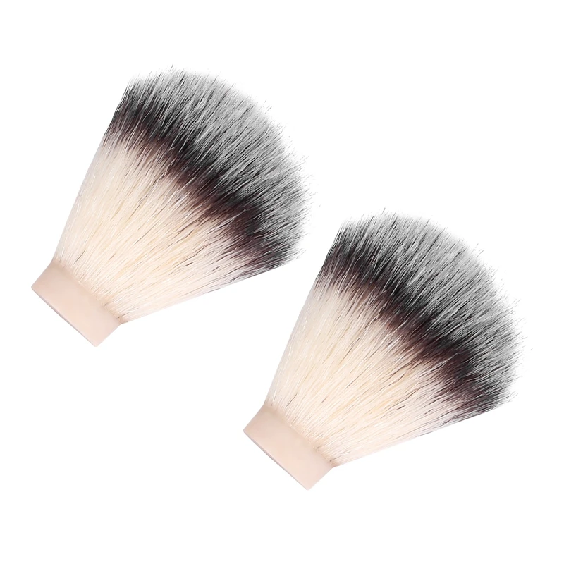 2 Pcs Badger Hair Nylon Shaving Brush Knot For Men Salon Hair Removal Cutting Dust Men Facial Beard Cleaning Appliance