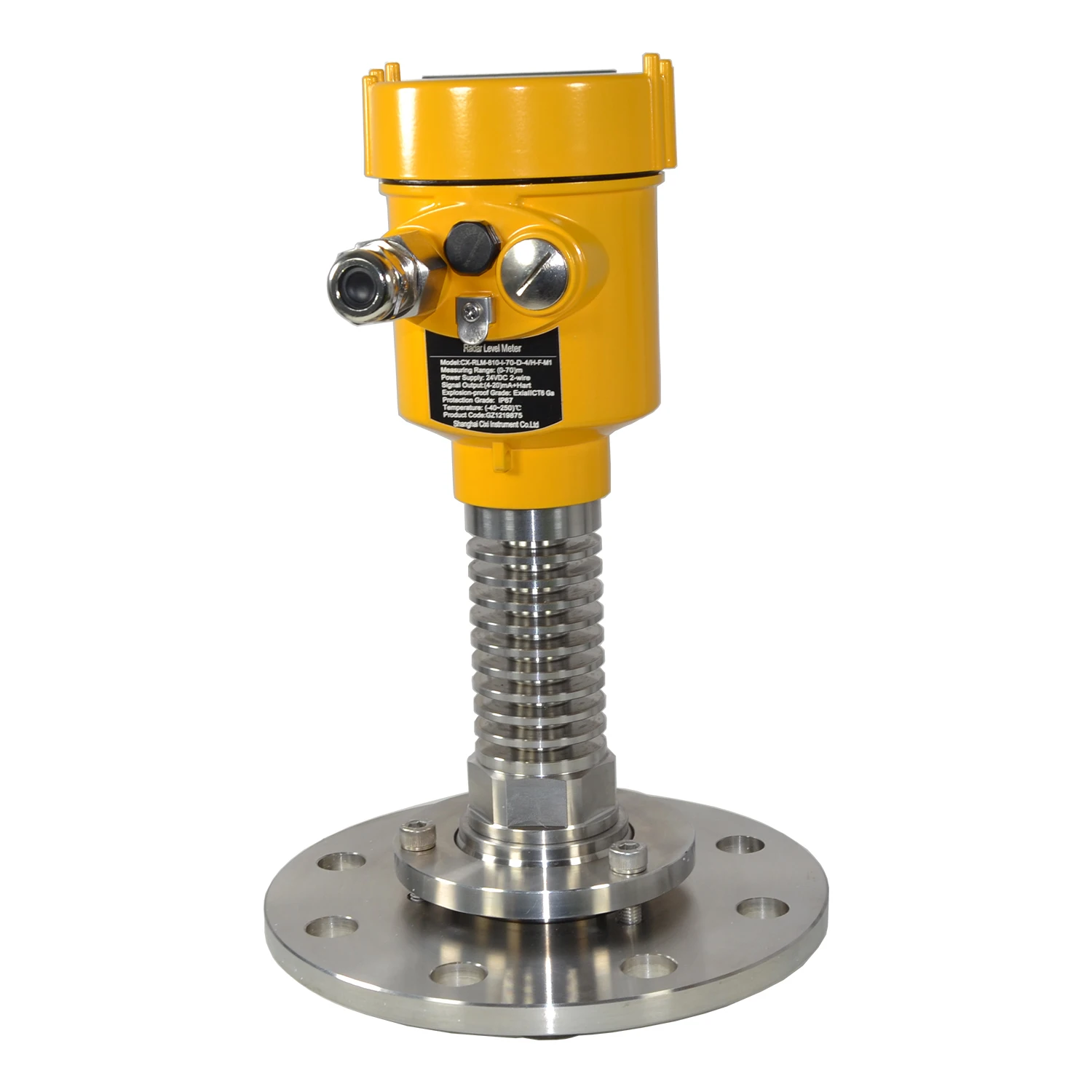 

4-20ma Industrial Guided Wave Silo Radar Level Sensor Gauge 80Ghz Feed Mill Fuel Oil Liquid Water Tank Radar Level Meter