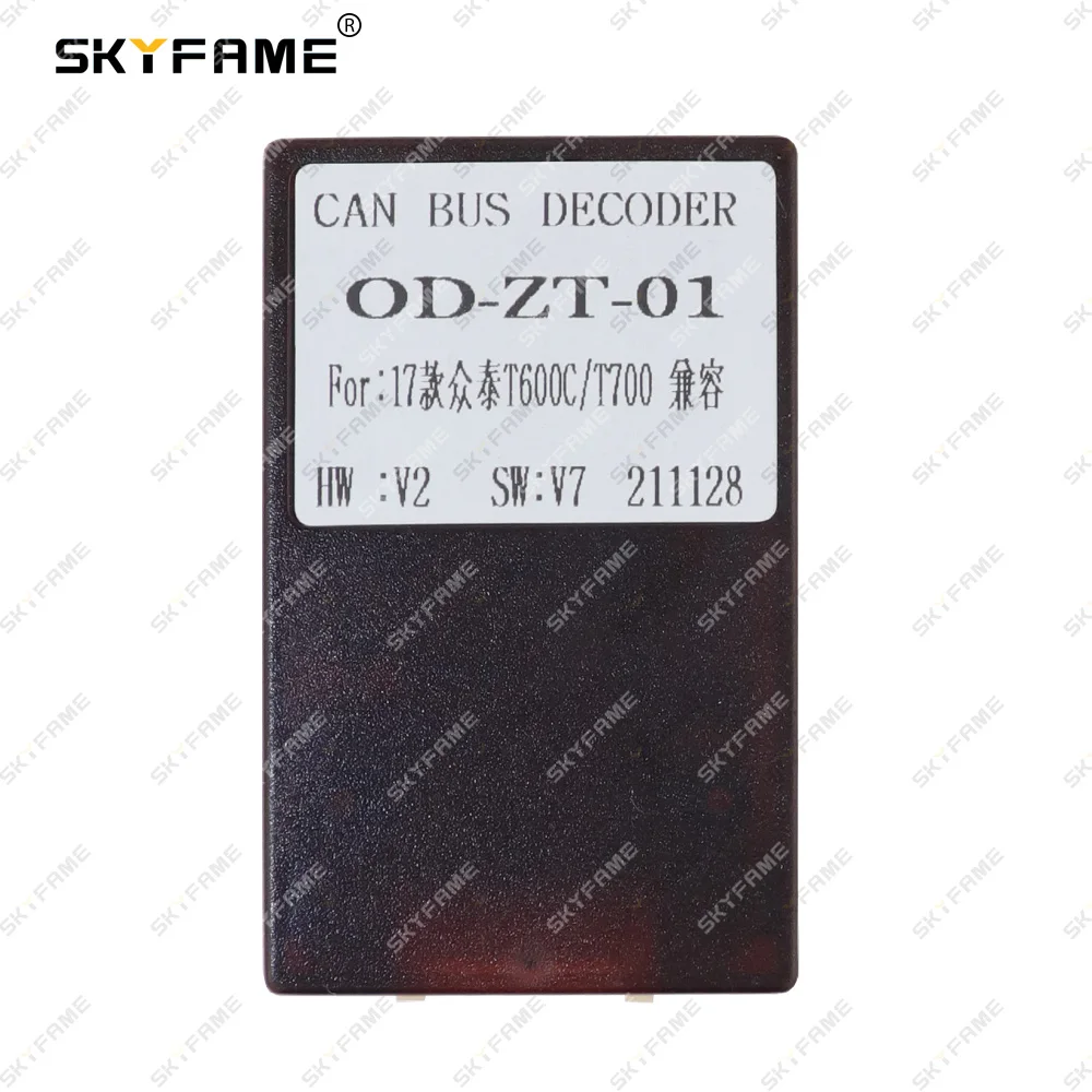 SKYFAME 자동차 와이어링 하네스 어댑터, Canbus 박스 디코더, 안드로이드 라디오 전원 케이블, Zotye T600 쿠페 OD-ZT-01, 16 핀