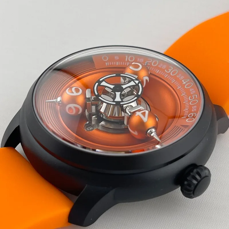 STRUC Time Shuttle Spherical Three-dimensional Star-wheel Automatic Mechanical Watch | Half-circle Scale | Super Luminous Watch