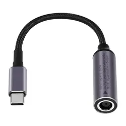 PD 100W DC 7.4mm x 5.0mm Female(7.4 x 0.6mm) Input to USB Type C Male Power Charging Cable, 100W DC7450 to Type C Cable with PD