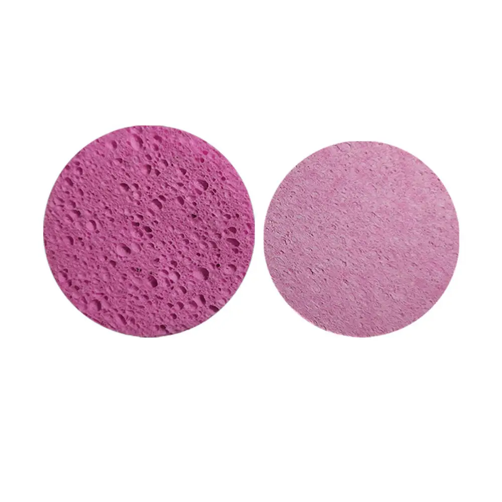 10 stücke Rosa Weiche Gesichts Reinigung Schwamm Pad Gesichts Waschen Cleaning Druck Reiniger Schwamm Puff Spa Gesicht Pflege Werkzeuge