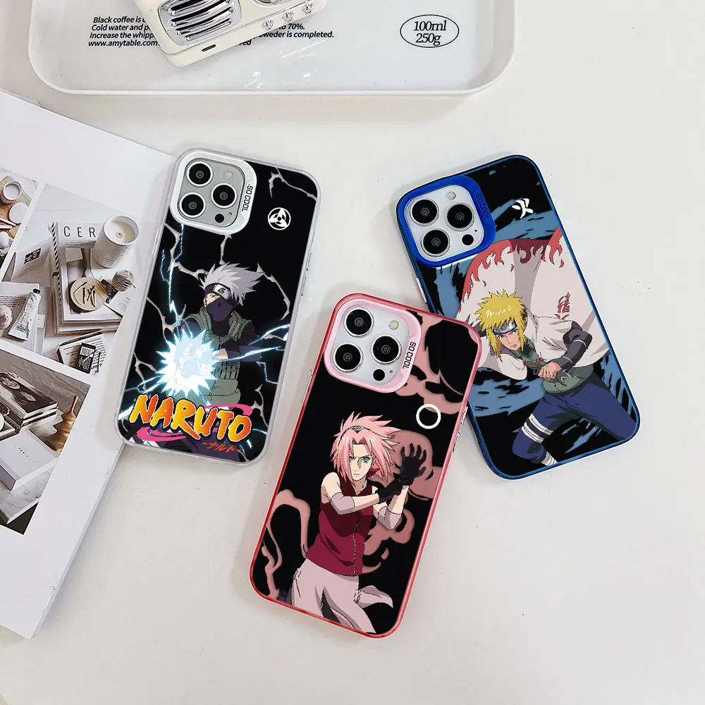 Japan Anime Narutos Pians Phone Case for XiaoMi Mi 11 Lite 12T POCO X3 GT NFC F4 X5 5G Lens Creative Border Hard TPU PC Cover