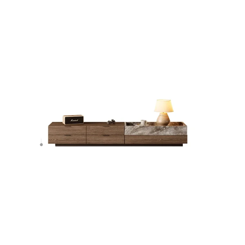 CX light luxury natural luxury stone storage TV cabinet living room home, floor cabinet