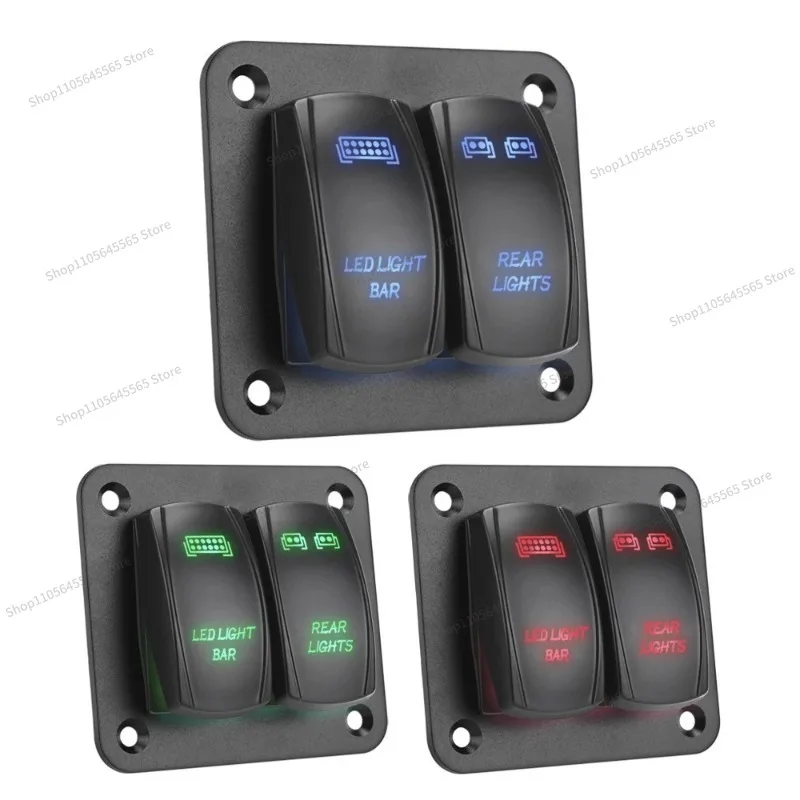 For 2/3 position rocker switch yacht modified panel switch RV car modified multi-function panel group 12-24V