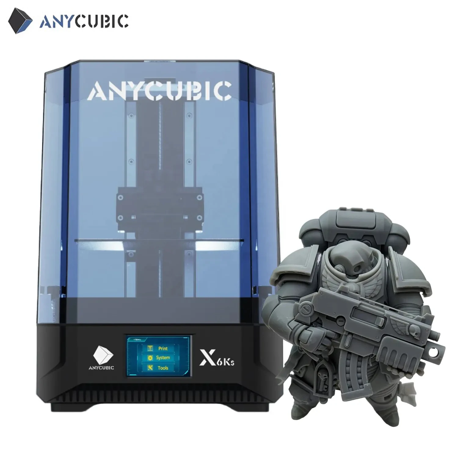 

ANYCUBIC Photon Mono X 6KS ЖК- 3D-принтер 9,1 дюйма 6K с большим экраном 3D-печать Стоматологическое литье УФ-смола SLA 3D-принтер машина