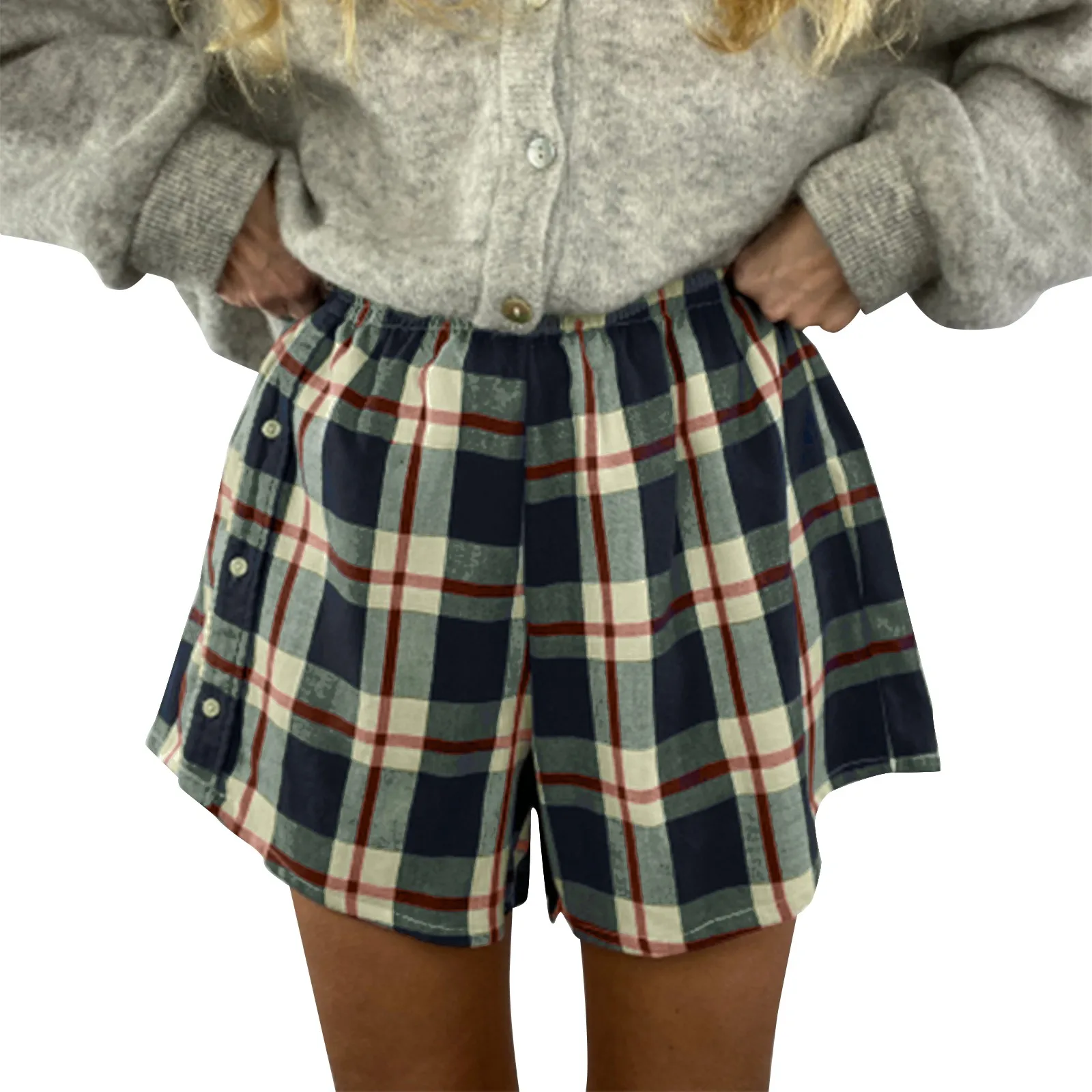 Lässige und vielseitige, bequeme, atmungsaktive, elastische, taillierte Outdoor-Shorts mit