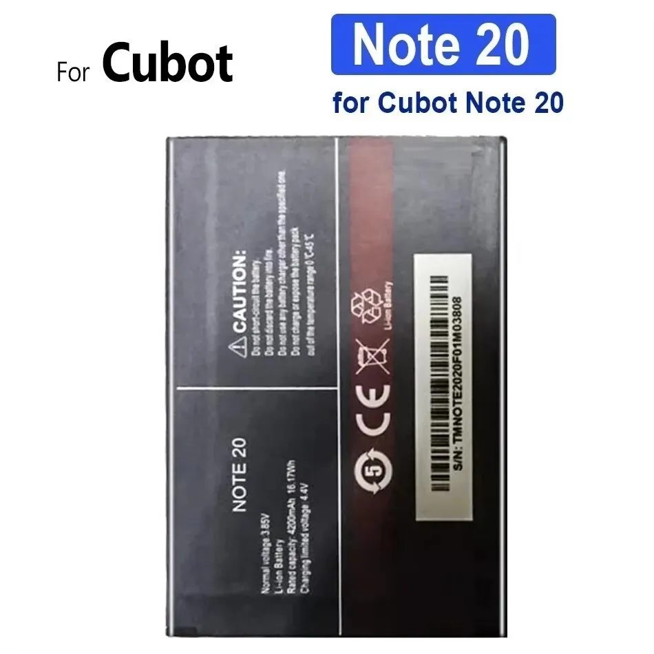 High Capacity Mobile Phone Replacement Battery, For Cubot Note 20 Pro, 4200Mah