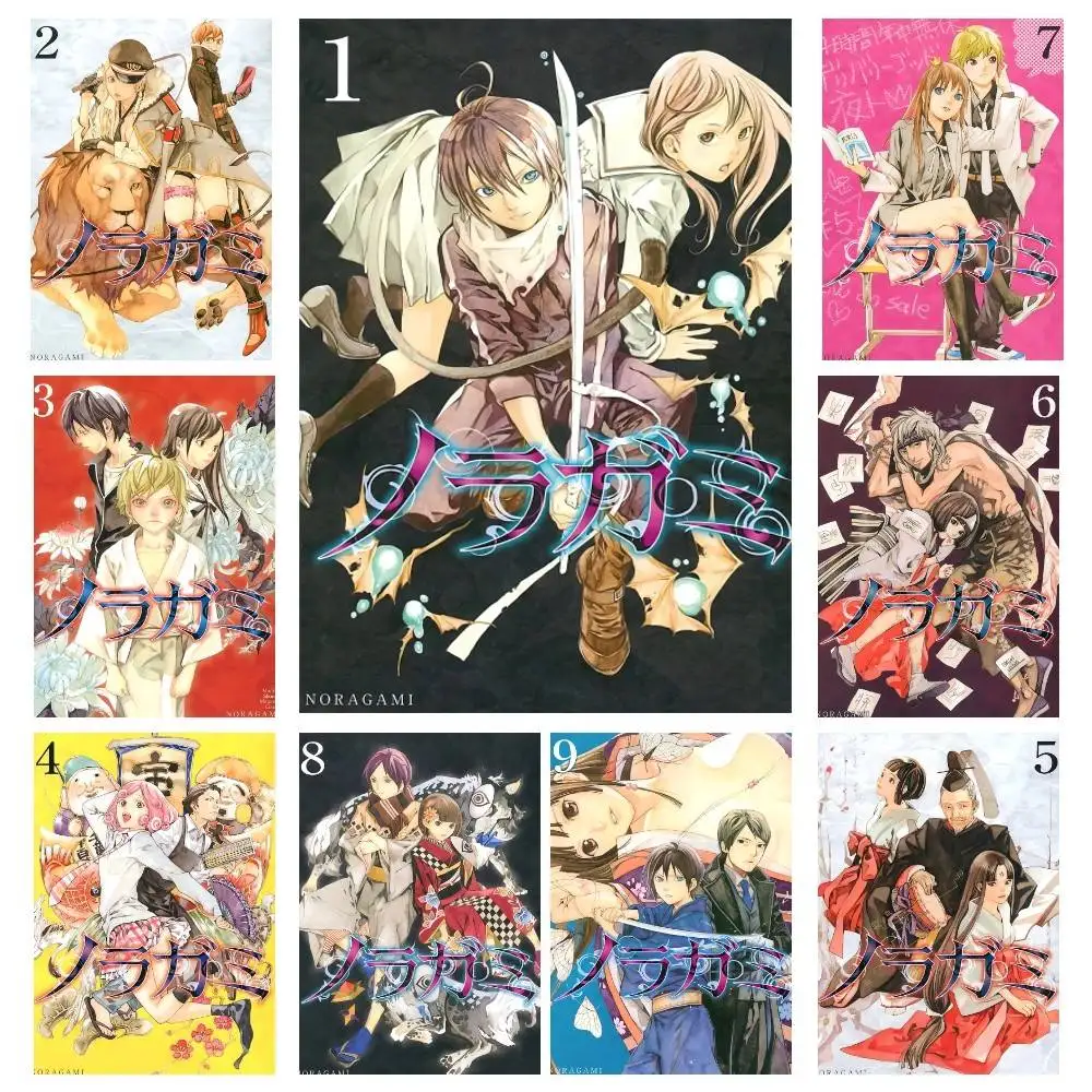 Japanese Anime N-Noragami Manga Posters High Quality Self-adhesive Wall Art Decorations Color Prints Sticky