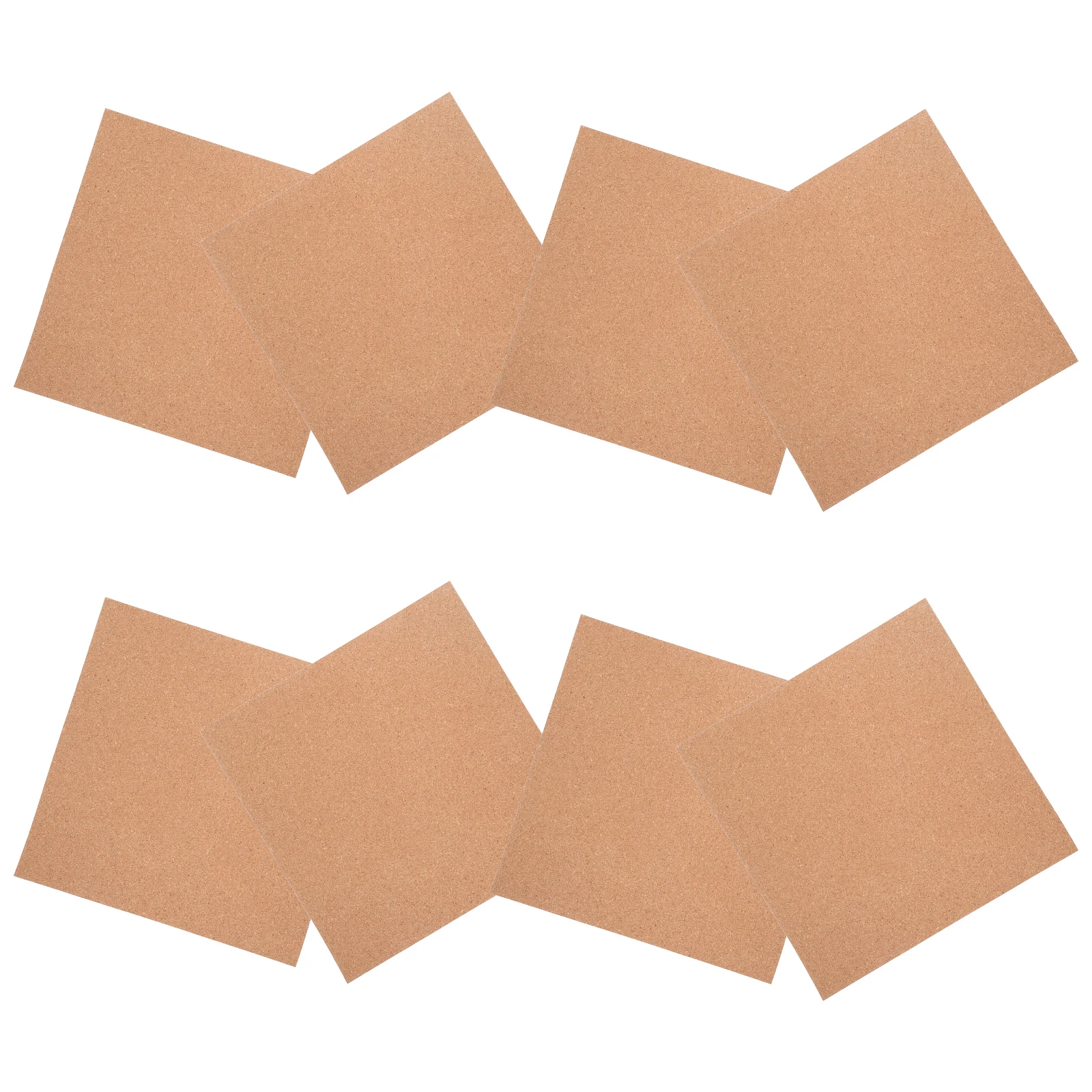 

8 Pcs 30x0.2cm Cork Board Squares Sturdy Lightweight Anti Skid Easy Installation Versatile Office Notice Memo Bulletin Reminder