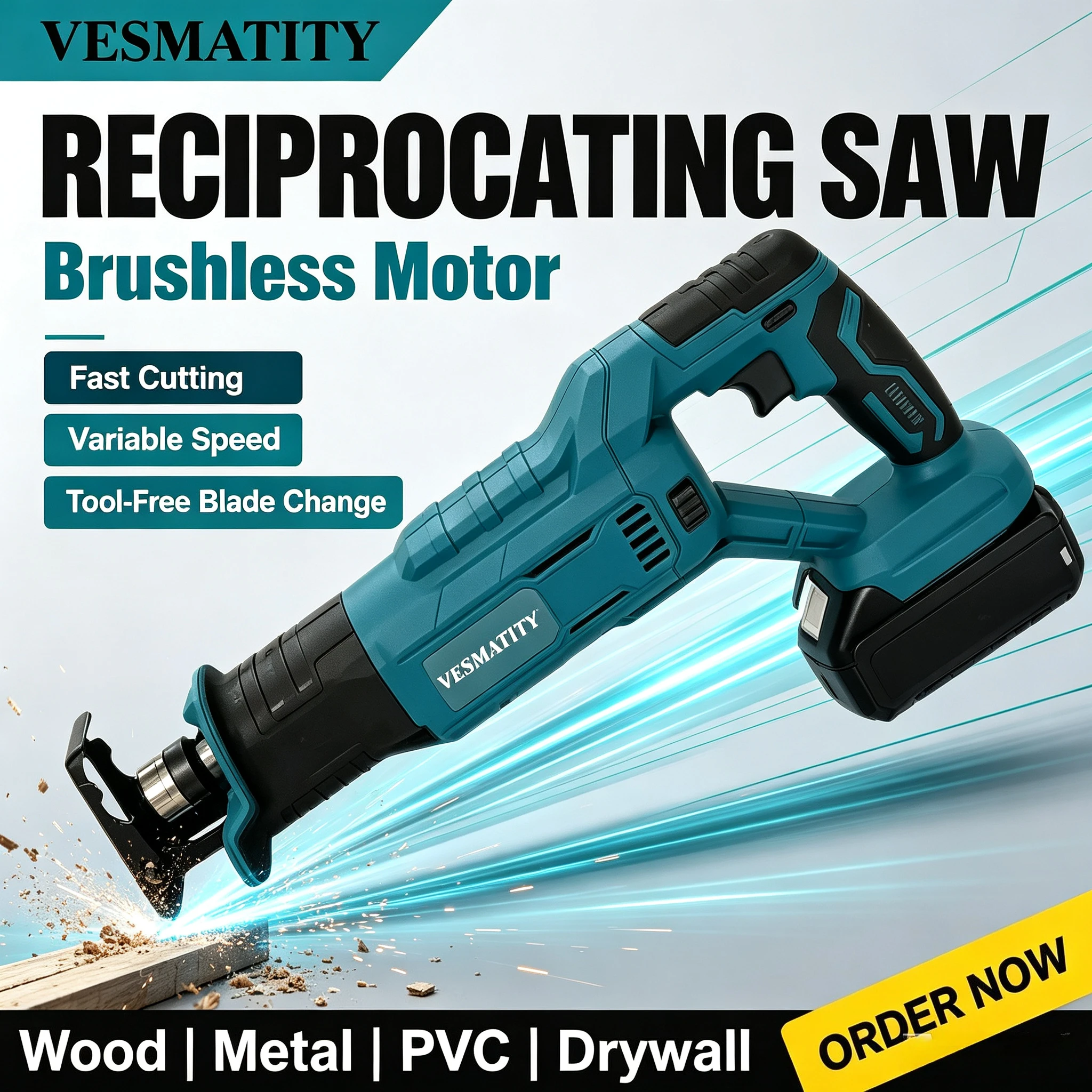 Pole Saw Cordless - 왕복톱 고출력 절단톱 휴대용 다기능 가정용