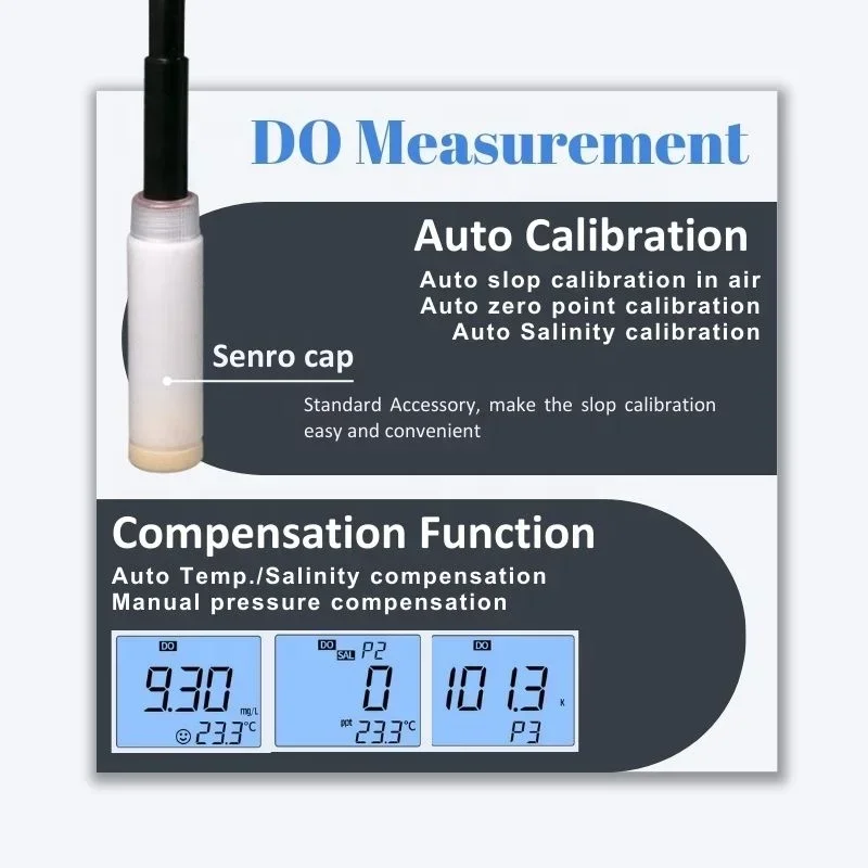 7 in 1 Portable Multi-Parameter Digital Water Quality Meter Measure PH MV DO TDS EC Salinity At The Same Time with Data Output