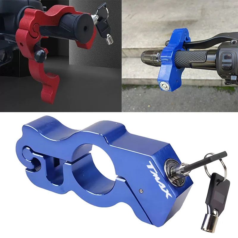 Motorcycle Handlebar Lock Handlebar Brake Handle Solid Lock Imitating Steal Lock Pull Theft Fit For  TMAX 500 530 560