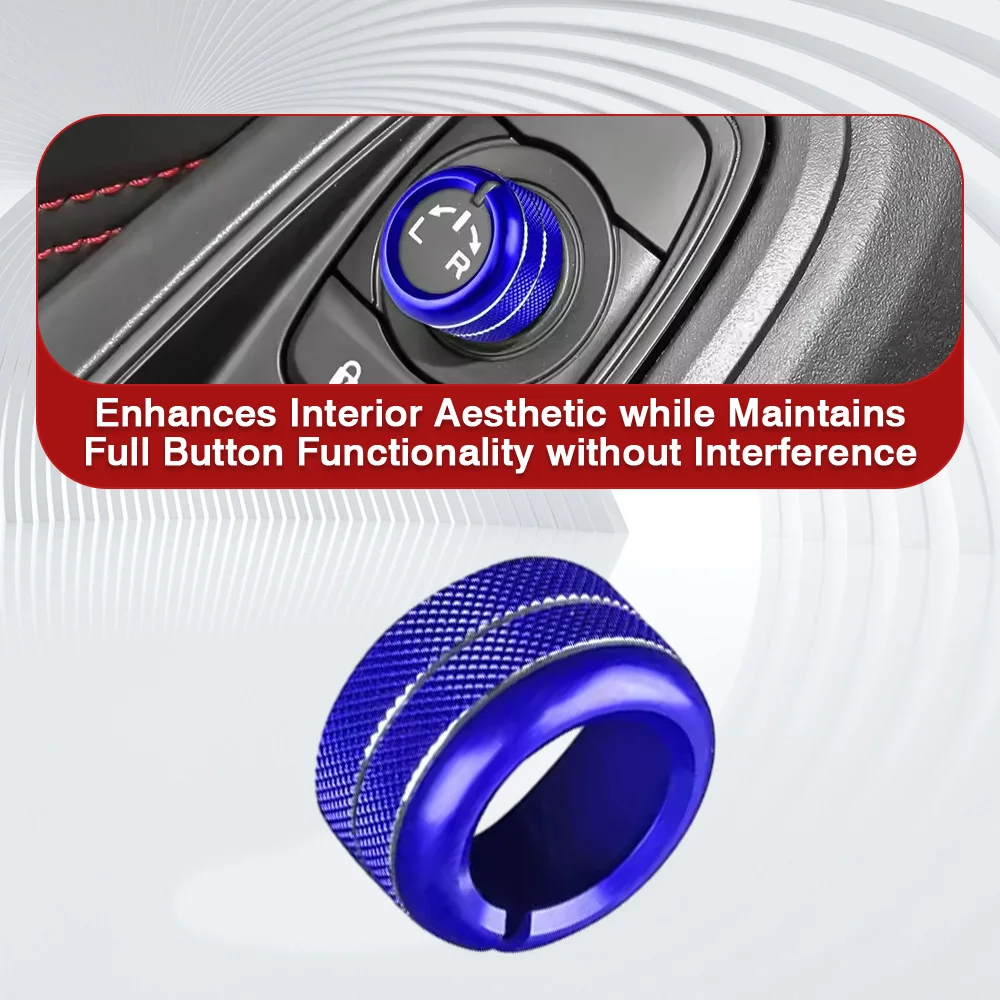 Rearview Mirror Adjustment Audio Volume Knob Button Decorative Cover for Subaru Legacy Outback Crosstrek  Impreza Forester