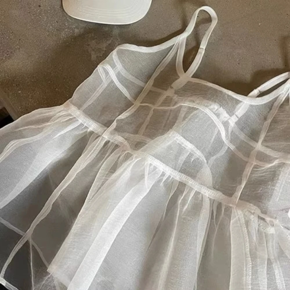 French Style Sweet Ruffles Sleeveless Vest Loose New Fresh Korea Chic Tank All-match Slim Bud Sling Hot Sell Minority Top