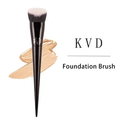 KVD Makeup Brush 10 Foundation Brush Soft Fiber Hair Elegant Black Handle Brand Makeup Brushes for Woman