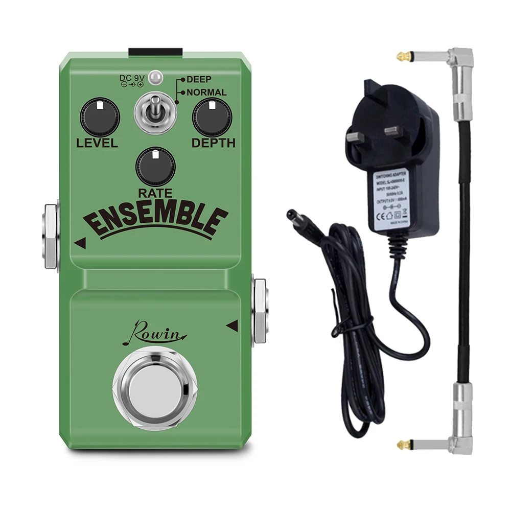 

ROWIN LN-304 Ensemble Electric Guitar Effects Pedal Chorus Effect Pedal True Bypass Full Metal Case Guitar Accessories Tools