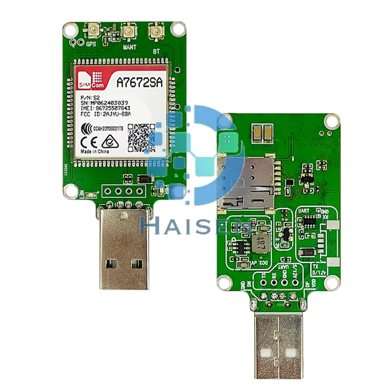 HAISEN SIMCOM A7672SA USB Dongle A7672SA-Dongle A7672SA Core Board LTE CAT1+2G+GPS A7672