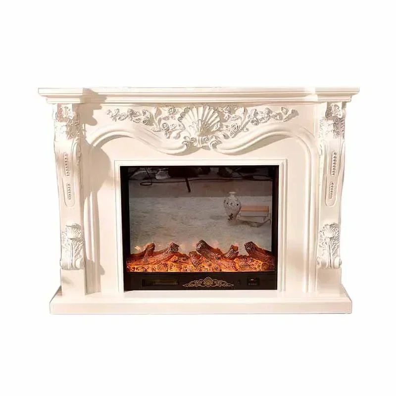 ~Electronic Video Cabinet Decoration Shelf Wood Heating Simulation Fake Fire Fireplace Glass Cabinet Furniture