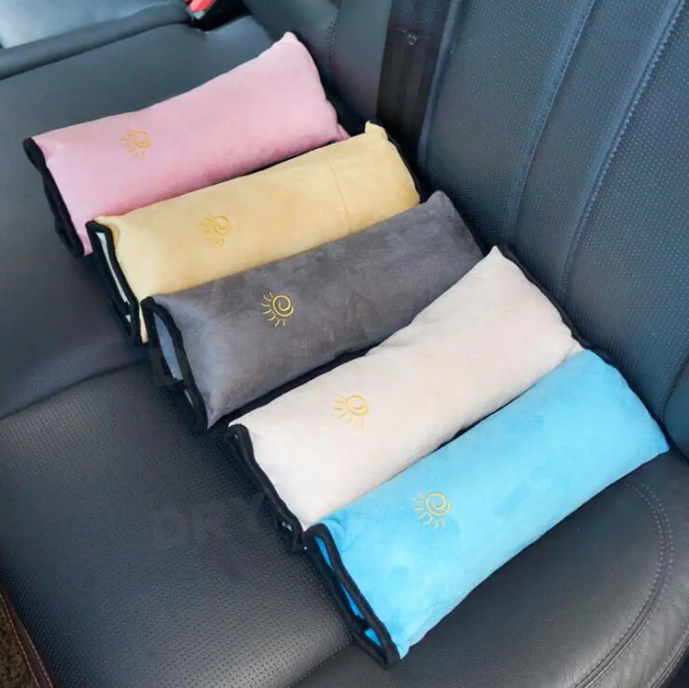 Accesorios de estilo de coche para niños, cinturón de seguridad para bebés, almohada, cinturón de coche, cojín de felpa, protección de hombros para