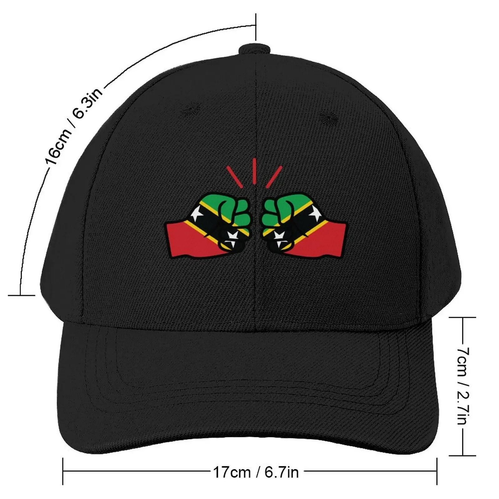 We Run Tings St. Kitts & Nevis Baseball Cap Snap Back Hat Bobble Hat Golf Hat Sun Cap Baseball Men Women's