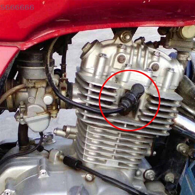 Bobina de cable de encendido para motocicleta, tapa de bujía, cable de alto voltaje, piezas de vehículos todoterreno, accesorios, cable de refuerzo MSD