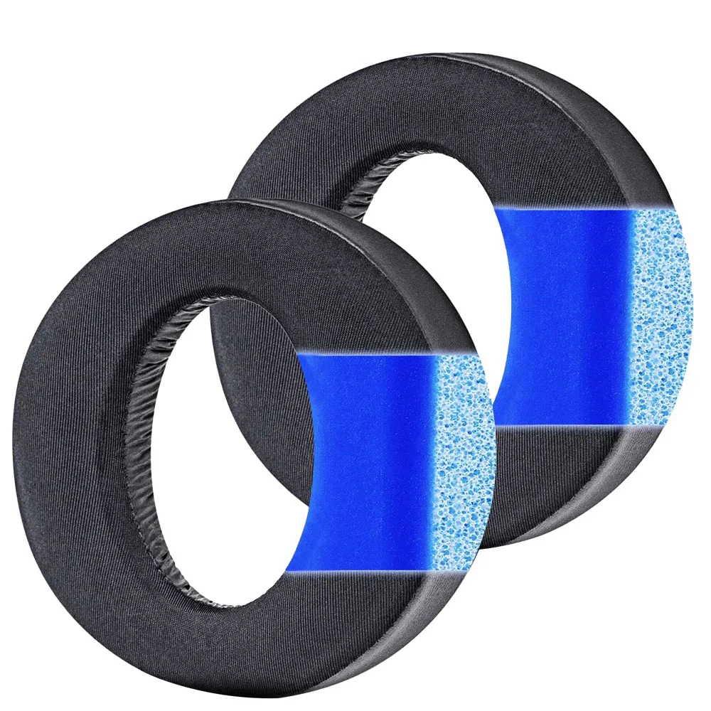 Poyatu PS5 Gel de resfriamento Earpads para Sony Playstation 5 Pulse 3D PS5 PS 5 Substituição Sem Fio Headset Ear Pads Almofadas Capa