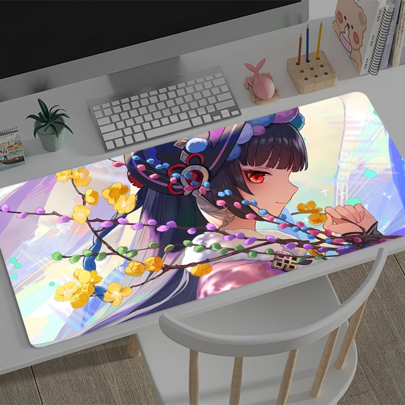 Mouse Pad Large Genshin Impact Yun Jin Gamer Keyboard Mat Pads Gaming Desk Protector Laptops Mousepad Deskmat PC carpet Mousepad