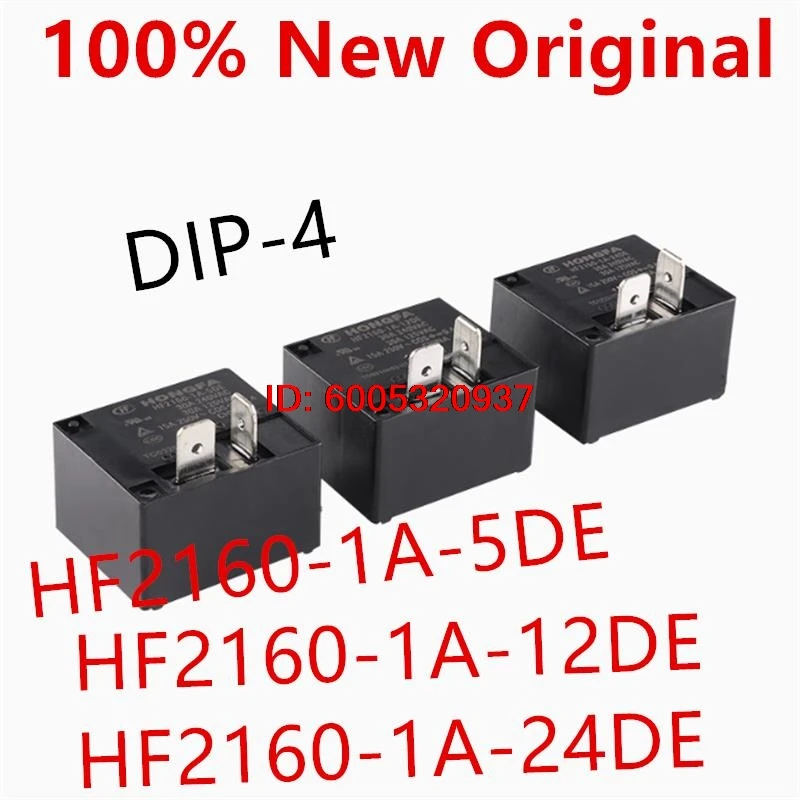5piece  HF2160-1A-5DE 、HF2160-1A-12DE 、HF2160-1A-24DE  DIP-4  New high-power relay  HF2160-1A-5/12/24DE 5/12/24VDC