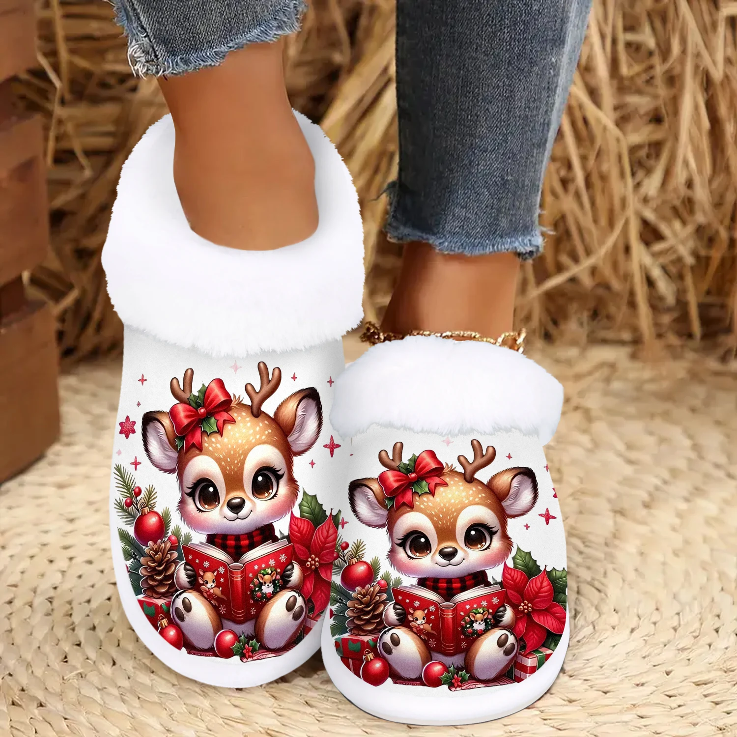 

Women's Slip-On Slippers - Non-Slip Sole, Extra Cushioning, Machine Washable Indoor House Shoes for All-Season Comfort