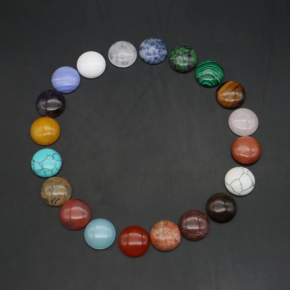 

Large-size Natural Stone Cabochons 16-25mm Non-porous Watermelon Red Malachite Handcrafted Ring Setting Jewelry Accessories 2pcs