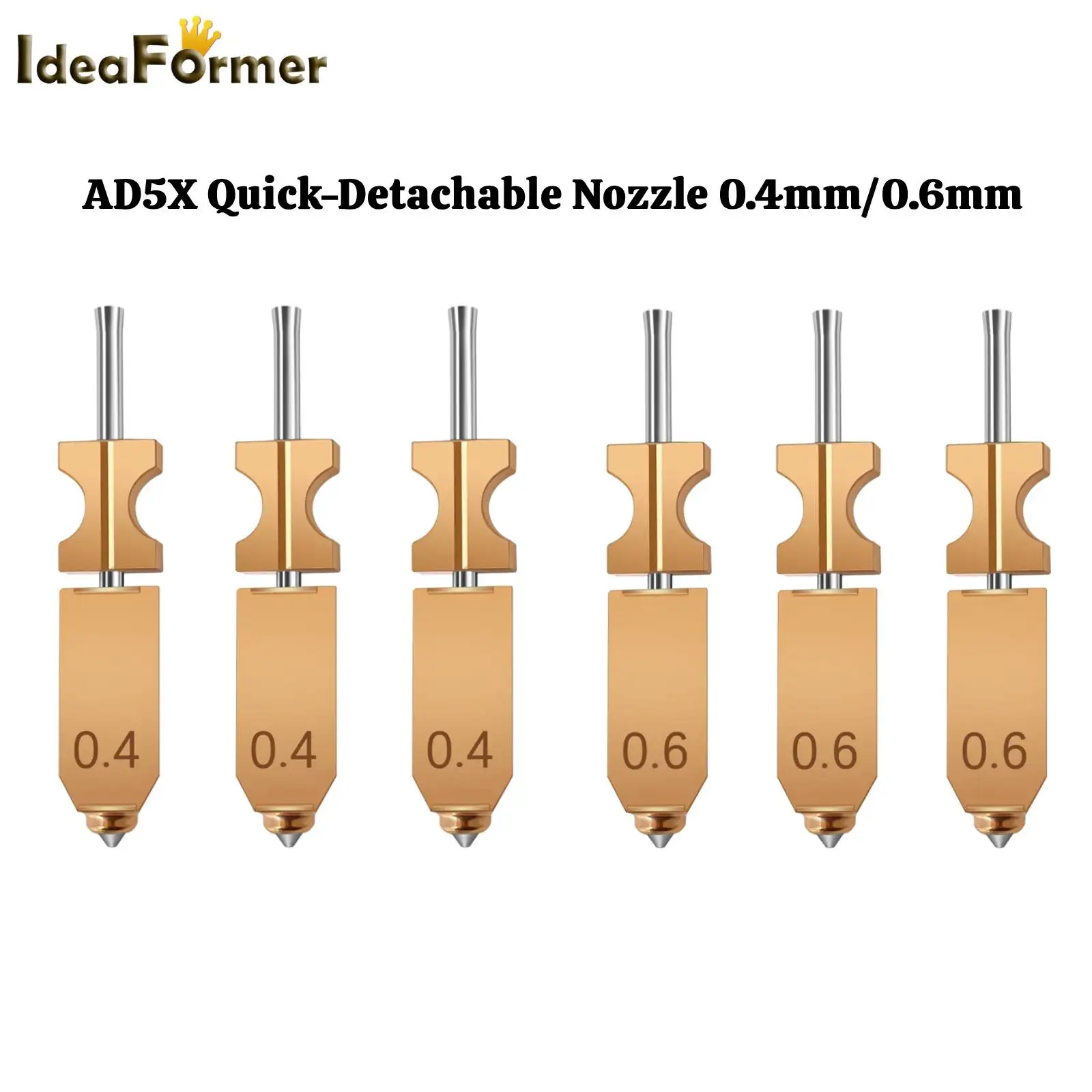 

Быстросъемное сопло AD5X 0,4 мм/0,6 мм для 3D-принтера FLASHFORGE AD5X