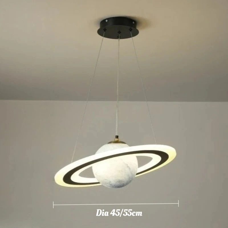 Glazen planeet hanglamp voor woonkamer slaapkamer keuken kinderkamer ruimte ster binnen hangend E27 verwisselbaar licht