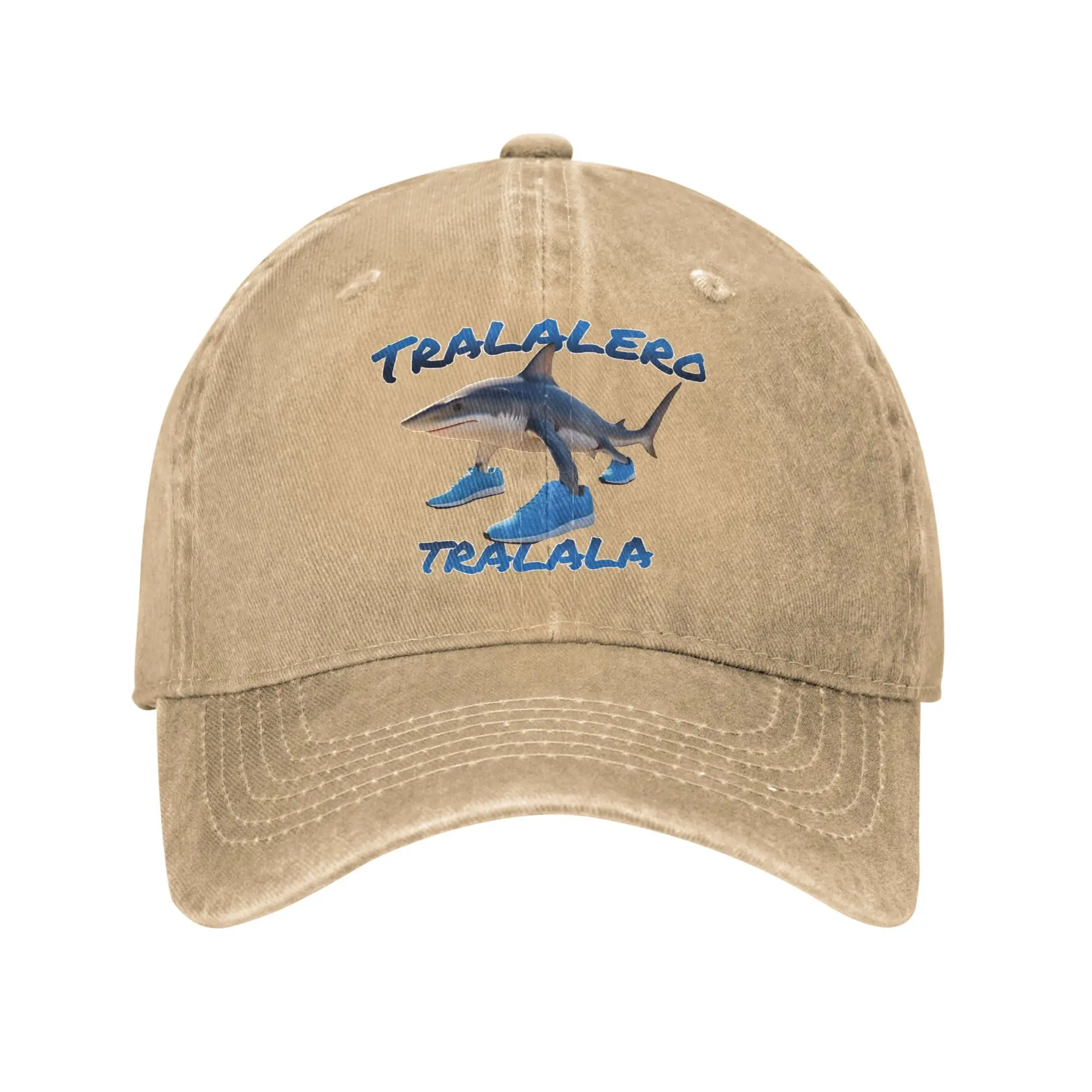 Tralalero Tralala الإيطالية Brainrot قبعة بيسبول الرجعية المتعثرة القطن Snapback قبعة الرجال التدريبات في الهواء الطلق قابل للتعديل القبعات قبعة