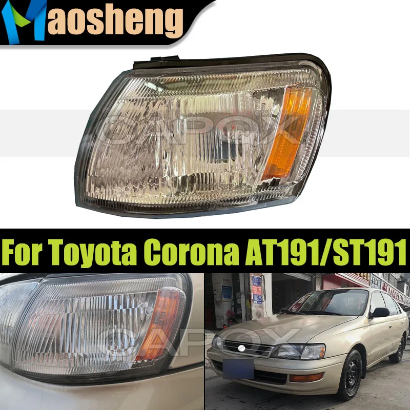 Luz de esquina del parachoques delantero para Toyota Corona AT191/ST191 1992-1998, luz de señal de giro lateral del parachoques delantero