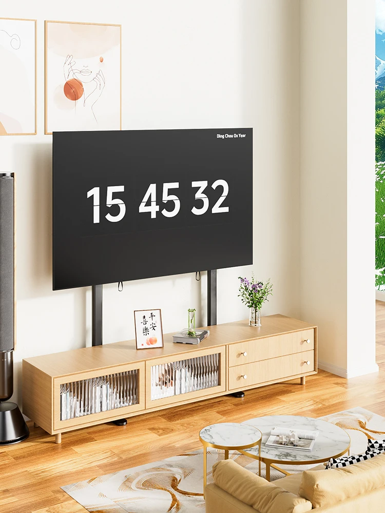 Universele TV Floor Stand Base Voor 55 ''-90" Plasma LCD Flat Screen Hoogte Verstelbare Monitor Mount Arm beugel Suporte DZP10L - afbeelding 2