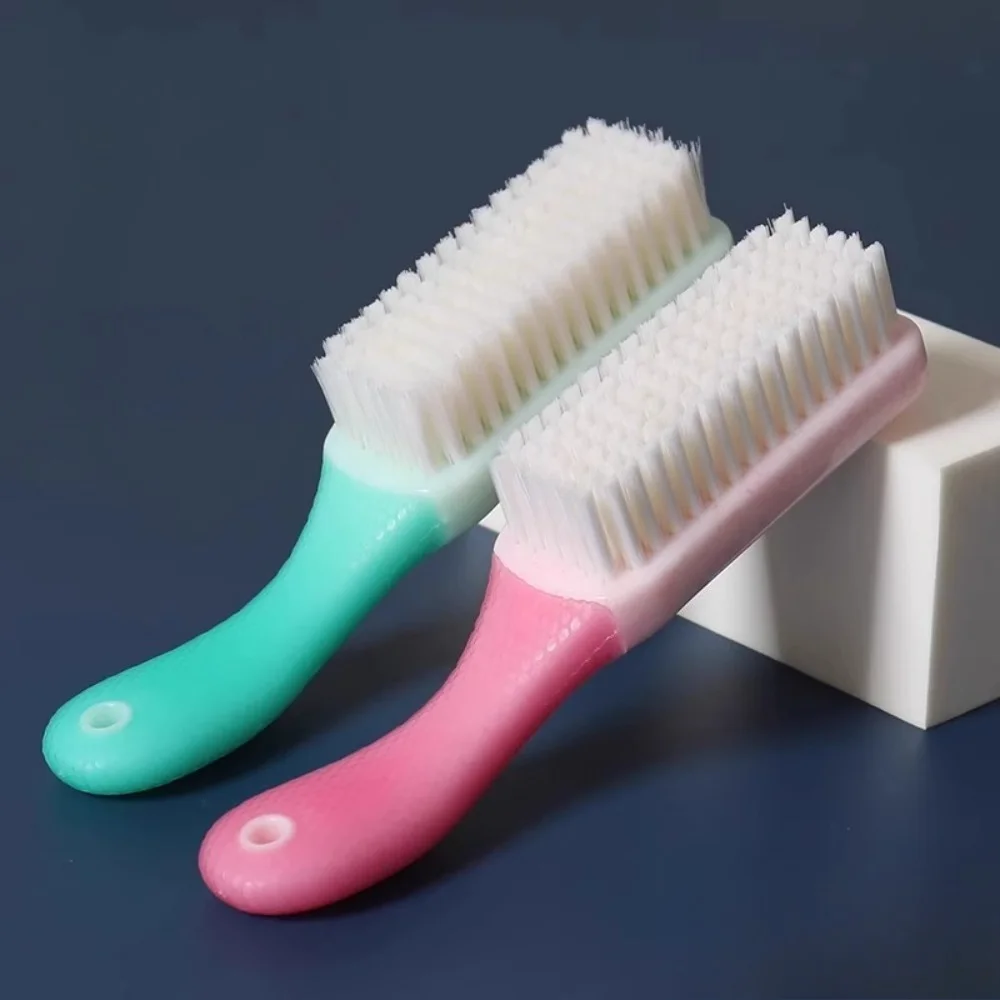 2/4Pcs Soft Bristle Shoe Brush Multifunctional Laundry Brush Plastic Handle Cleaning Brush for Shoe Clothes Fabric Stain Removal