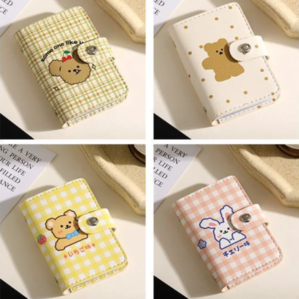 Cartoon Animals ID Cards Holder Anti-degaussing Multi-card Bit Hasp Multi-Slot Card Bag Ultrathin Cute Cartoon Card Jacket Work