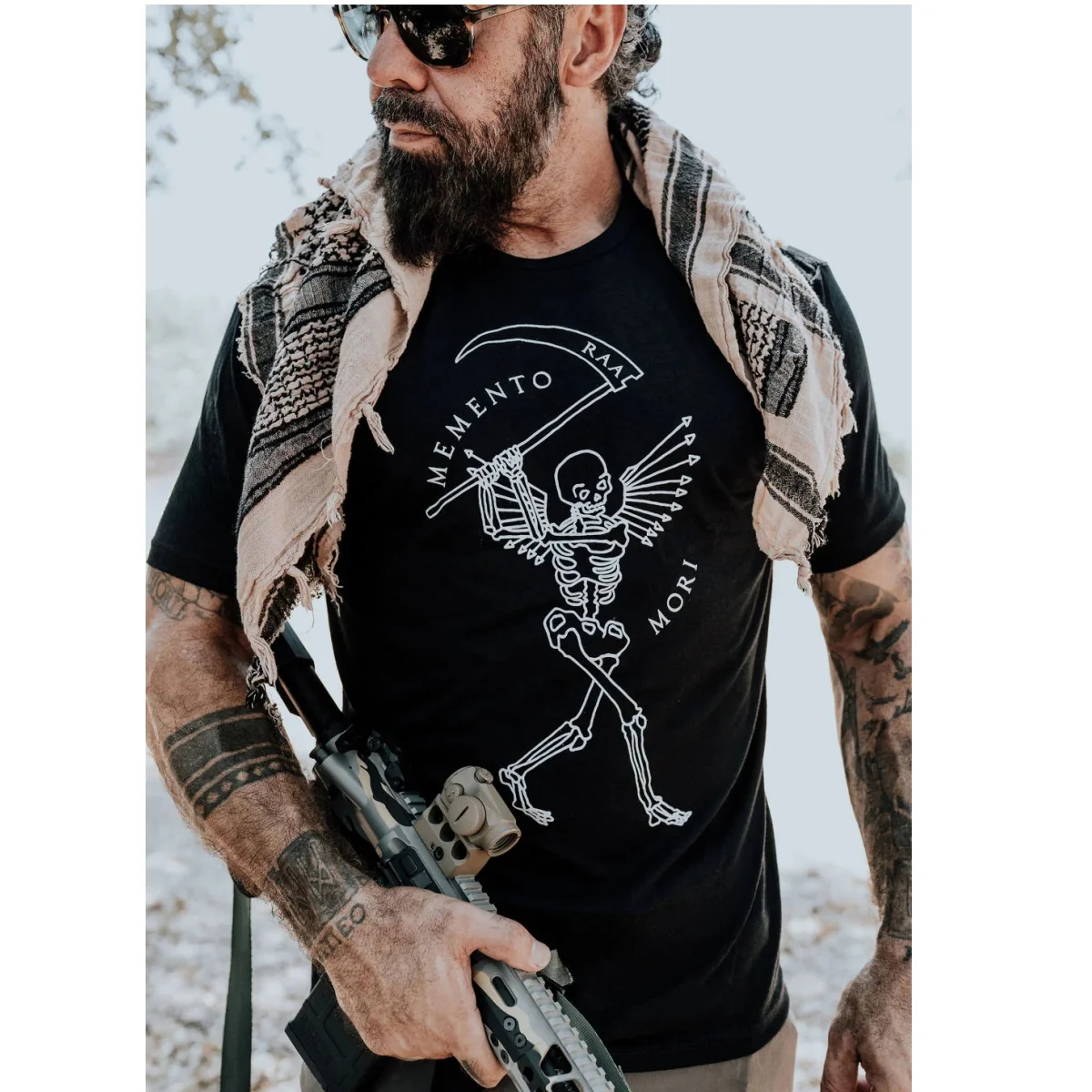T-shirt en coton avec image graphique de marque tendance pour hommes et femmes, style streetwear d'été, inspiré des vétérans tactiques hardcore de Soul Harvester