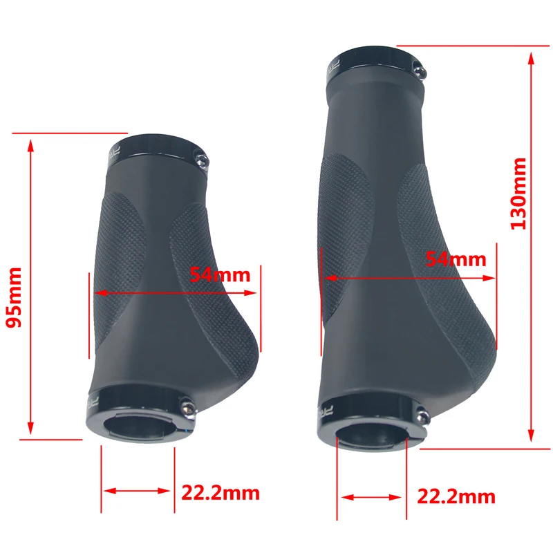 Bicycle Handlebar Grips TPR Rubber Comfy City Mountain Bike Scooter MTB Soft Cycling Handle Bar Cover End Non-slip Aluminum Lock