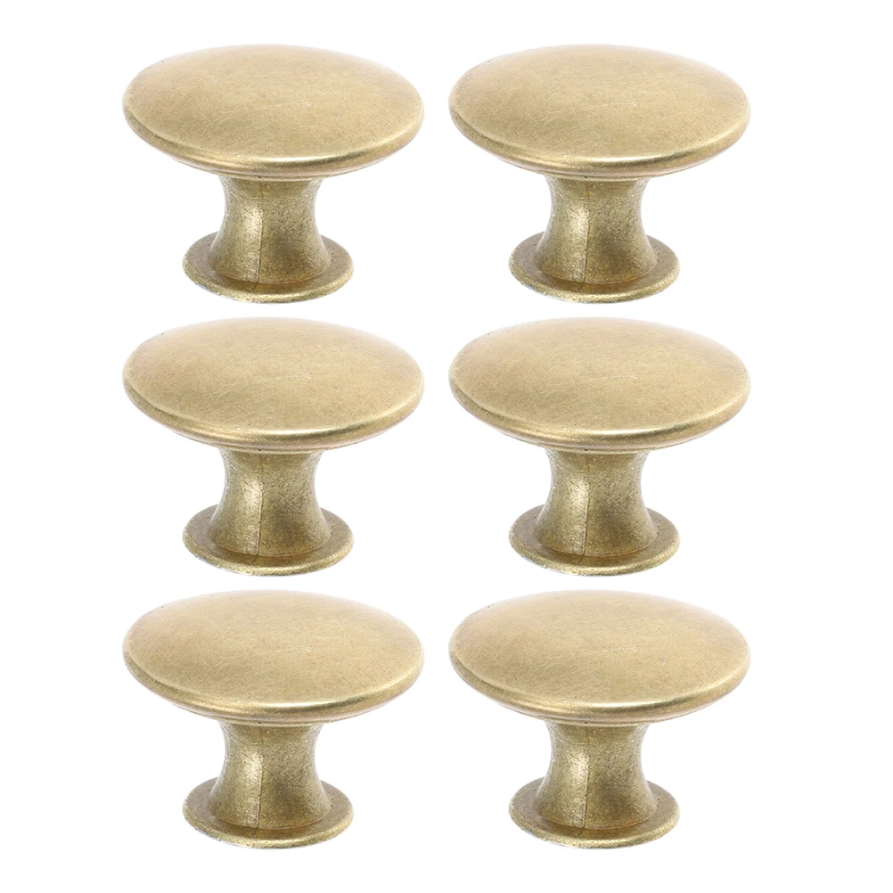 

6pcs Cabinet Flat Head for RV Dresser Decorative Drawer Handles Modern Furniture Dresser Knob Hardware Gold