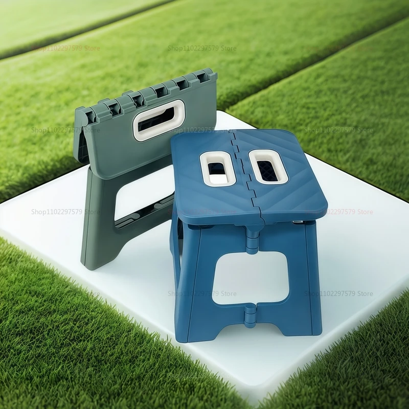 Lightweight Outdoor Camping Foldable Chair Thickened Plastic Beach Chair Carrying Stool Horse Stool Children's Chairs