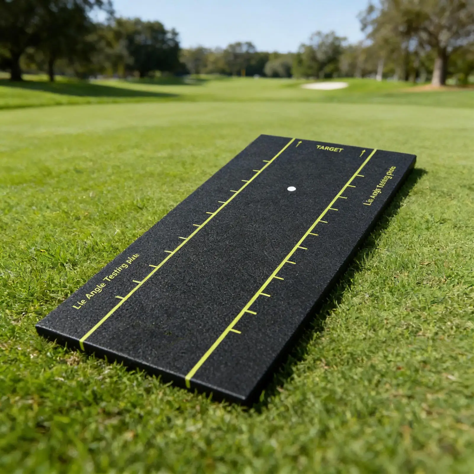 Golf Practice Mat Heavy Duty Folding Training Board Golf Practice Lie Angle Trainer Divot Mat For Improvement Correction