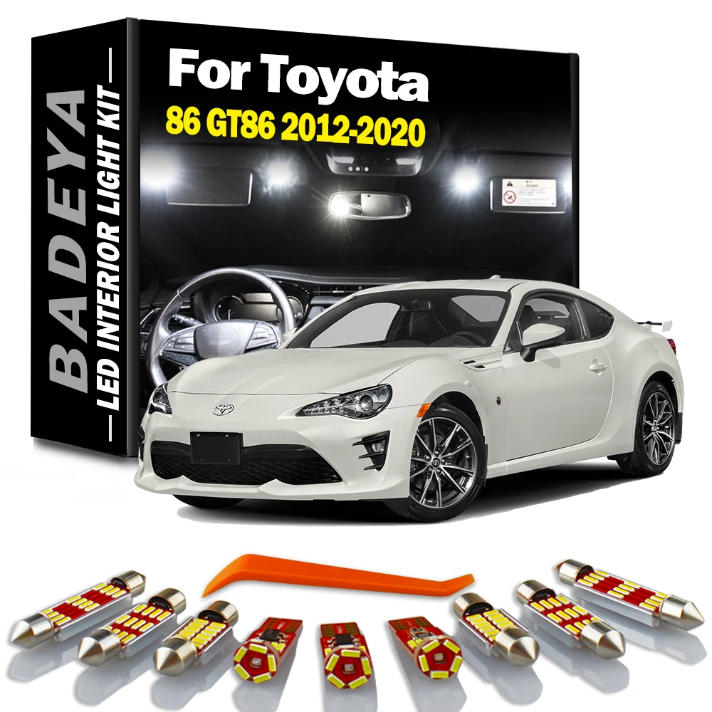 

BADEYA 11Pcs LED Interior Door Reading Trunk Light Kit For Toyota 86 GT86 2012 - 2015 2016 2017 2018 2019 2020 Car Accessories