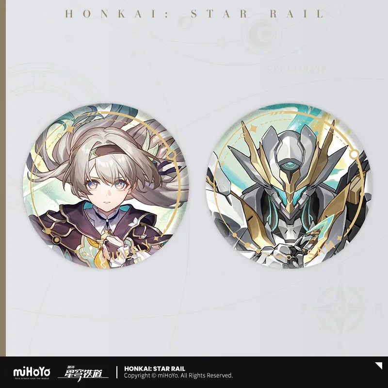 Game Honkai Star Rail Brooch Pins Anime Badge Cosplay  miHoYo Original Authentic The Destruction Path Badge Accessories Gifts