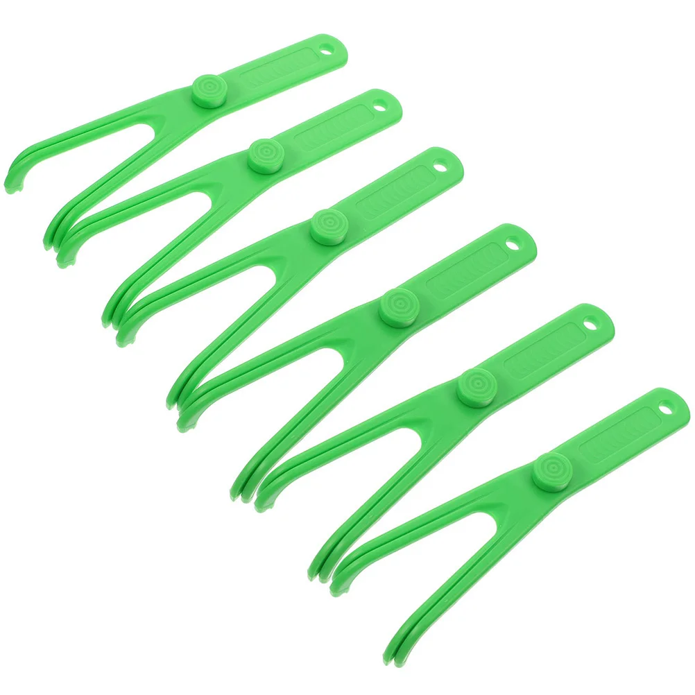 

6Pcs Floss Picks Holder Replaceable Floss Stick Y-Shaped Design Lightweight Portable Oral Cleaning Tool for Food Debris Removal