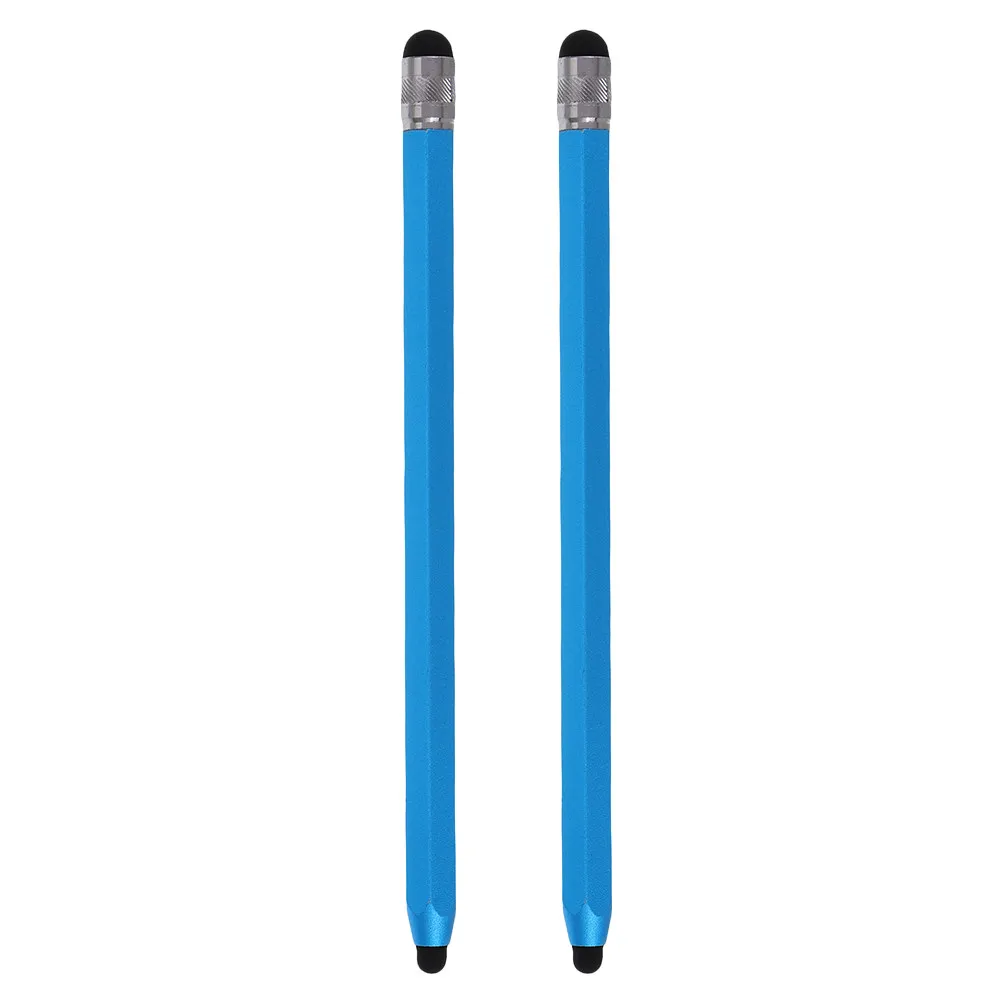 

2Pcs Portable Hexagonal Stylus Pen Dual-Head Capacitive Touchscreen Pen for Tablet and Smartphone Precise Sensitivity Smooth
