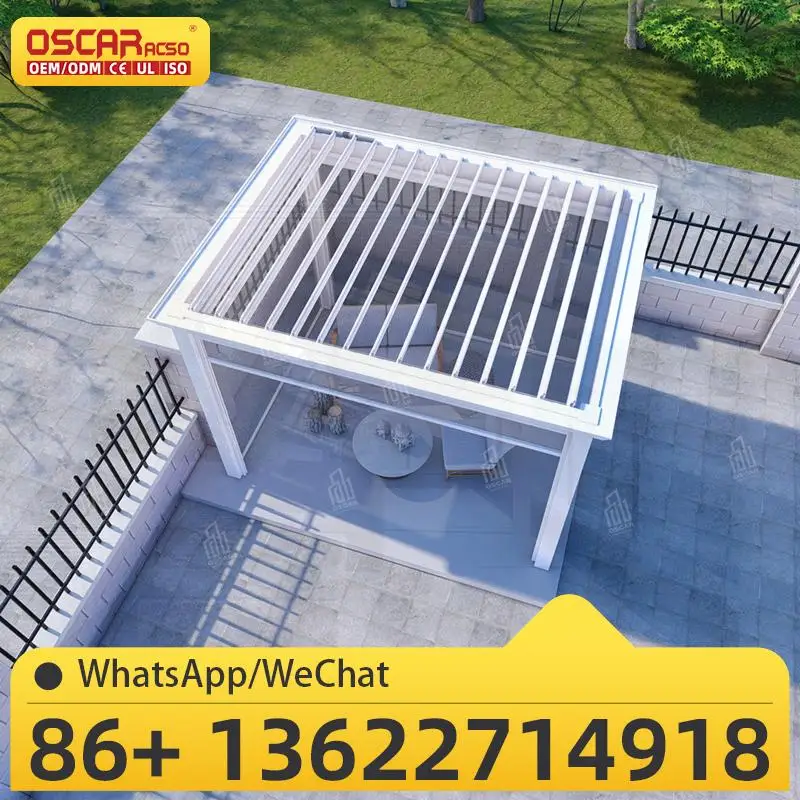 

Биоблиматное окно на крыше, алюминиевая пергола, тент Haven, уличное возвращение; Идеально подходит для заднего двора, сада, патио, перголы