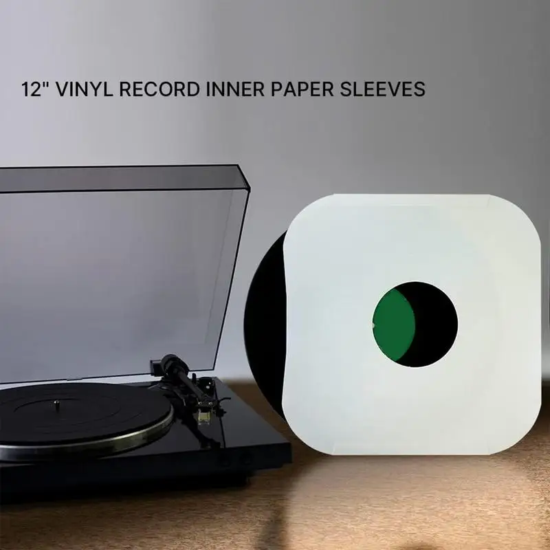 Inner Sleeves for Records 20-Piece Anti-Static Record Sleeves Album Inner Sleeves Soft Paper Record Sleeves Record Protective